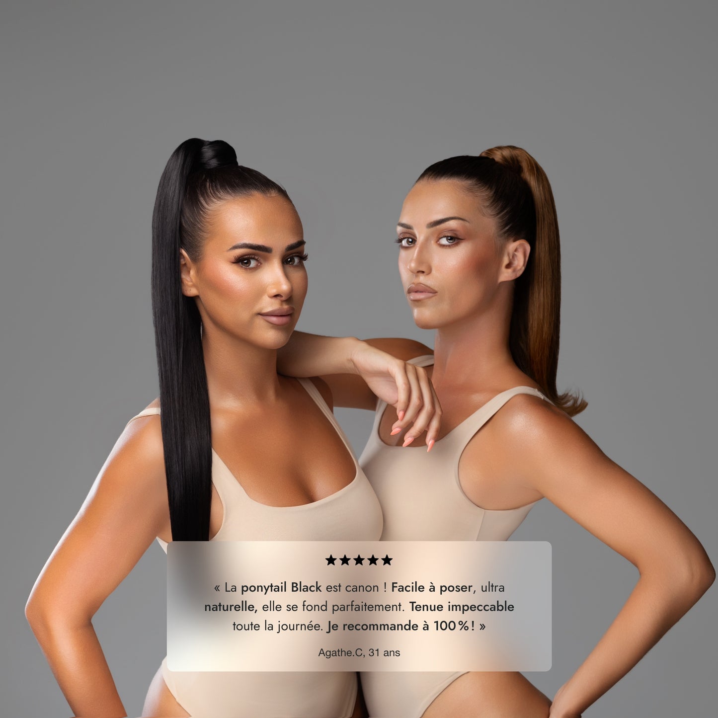 Ponytail Mahogany Maison Laly – extension cheveux acajou