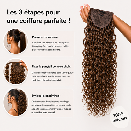 CURLY PONYTAIL MOCHA
